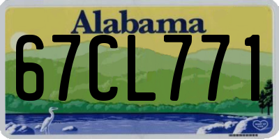 AL license plate 67CL771