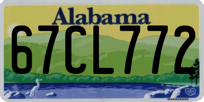 AL license plate 67CL772