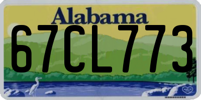 AL license plate 67CL773