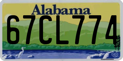 AL license plate 67CL774