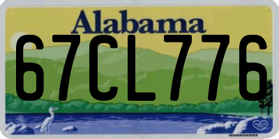 AL license plate 67CL776
