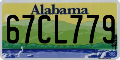 AL license plate 67CL779