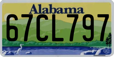 AL license plate 67CL797