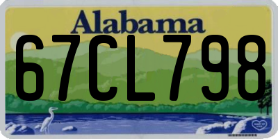 AL license plate 67CL798