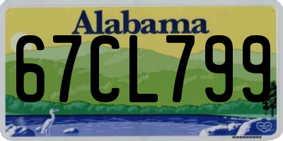 AL license plate 67CL799