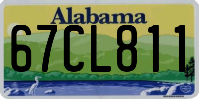 AL license plate 67CL811
