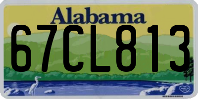 AL license plate 67CL813