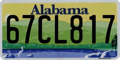 AL license plate 67CL817