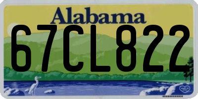 AL license plate 67CL822