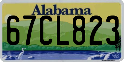 AL license plate 67CL823