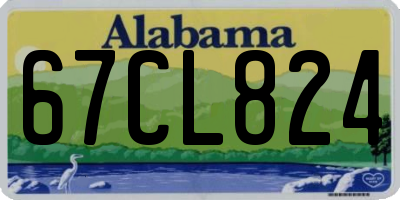 AL license plate 67CL824