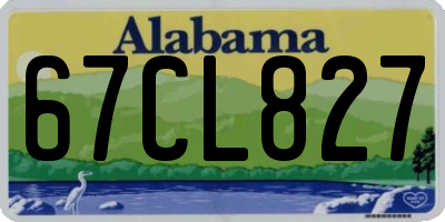 AL license plate 67CL827