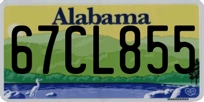 AL license plate 67CL855