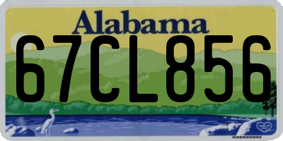 AL license plate 67CL856