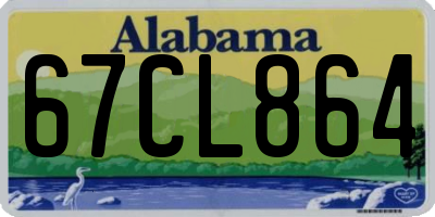 AL license plate 67CL864