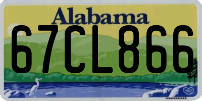 AL license plate 67CL866