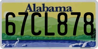 AL license plate 67CL878