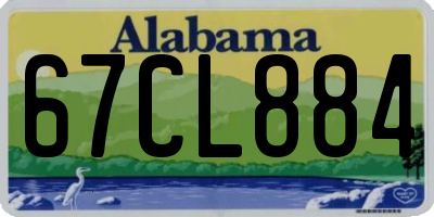 AL license plate 67CL884