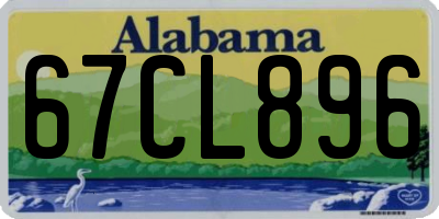 AL license plate 67CL896