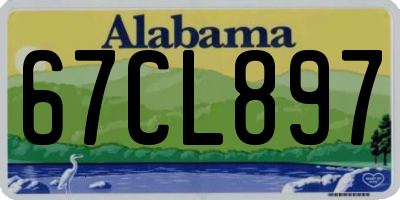 AL license plate 67CL897