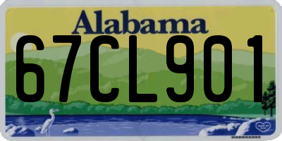 AL license plate 67CL901