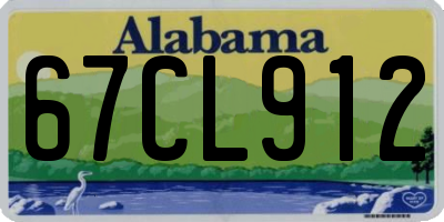 AL license plate 67CL912
