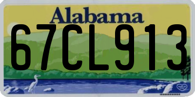 AL license plate 67CL913