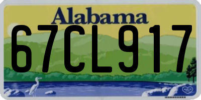 AL license plate 67CL917