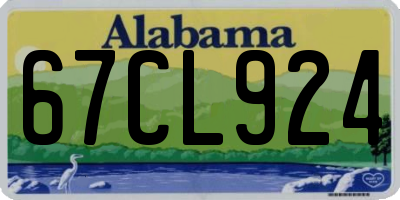 AL license plate 67CL924