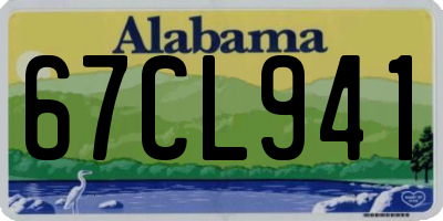 AL license plate 67CL941