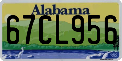 AL license plate 67CL956
