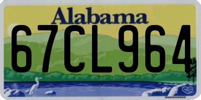 AL license plate 67CL964