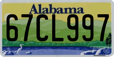 AL license plate 67CL997