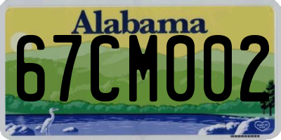 AL license plate 67CM002