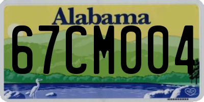 AL license plate 67CM004