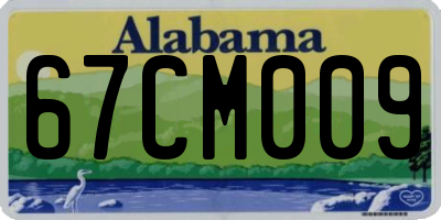 AL license plate 67CM009