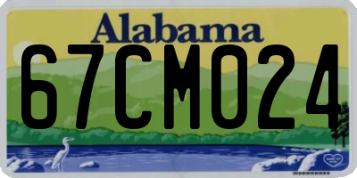 AL license plate 67CM024