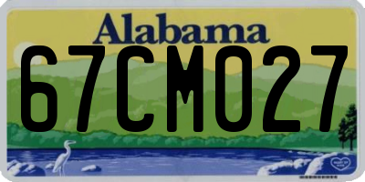 AL license plate 67CM027