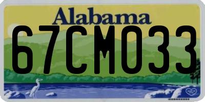 AL license plate 67CM033