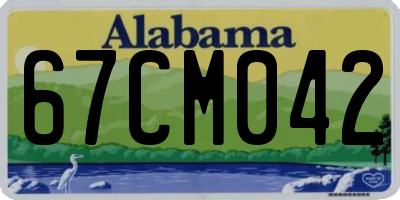 AL license plate 67CM042