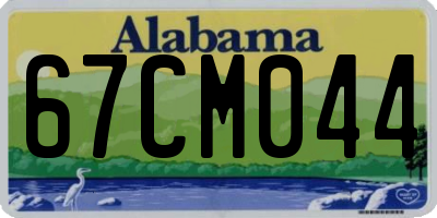 AL license plate 67CM044