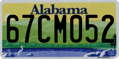 AL license plate 67CM052