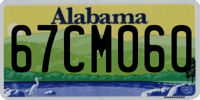 AL license plate 67CM060