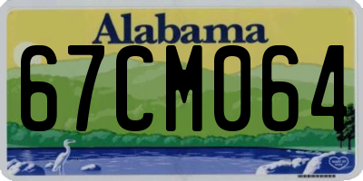 AL license plate 67CM064