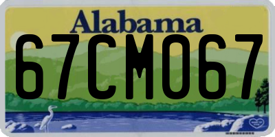 AL license plate 67CM067