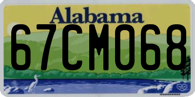 AL license plate 67CM068