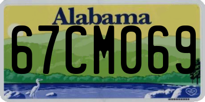 AL license plate 67CM069