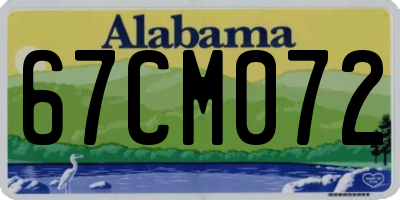 AL license plate 67CM072