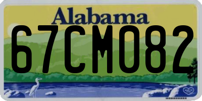 AL license plate 67CM082