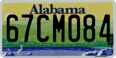 AL license plate 67CM084